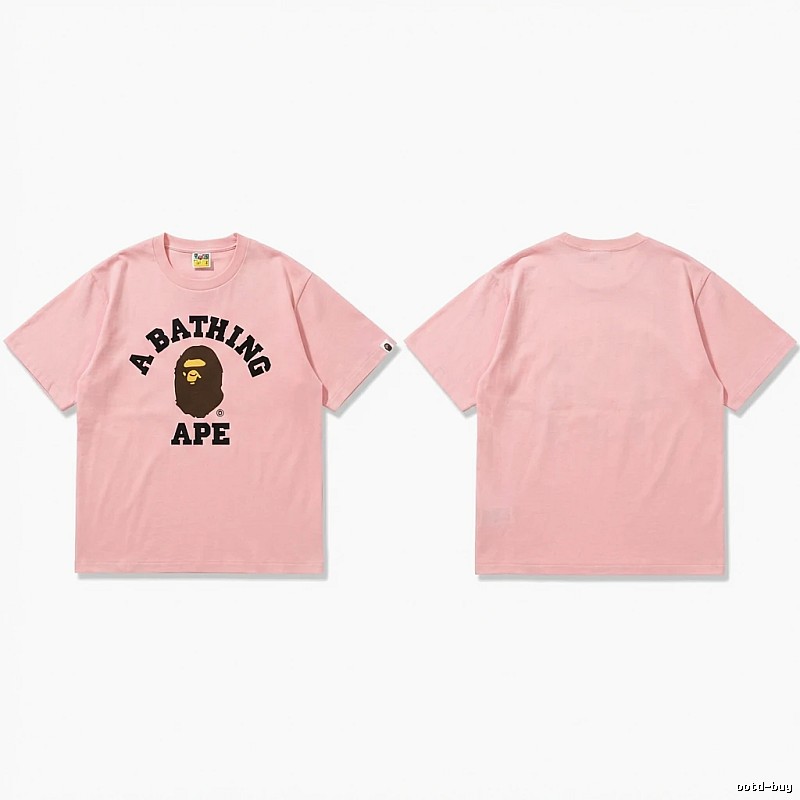 Bape Ape series pink T-shirt
