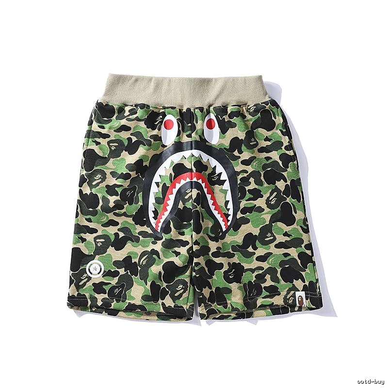 Bape camouflage shark-style shorts