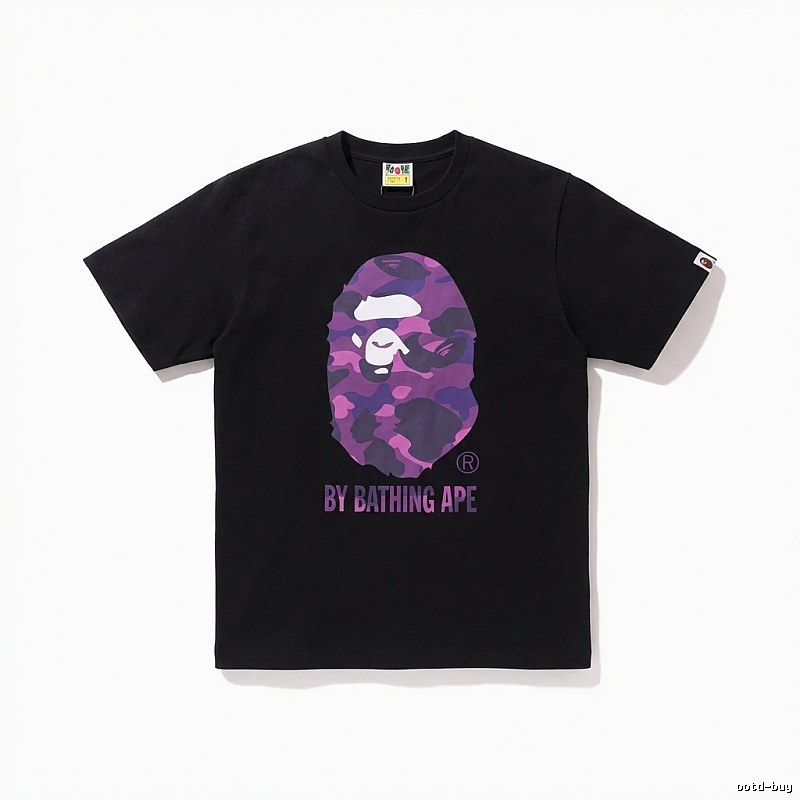Bape camouflage-style black T-shirt