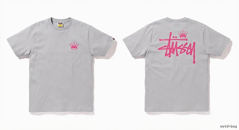 Bape Crown Print Trendy and Cool Short-sleeved Shirt