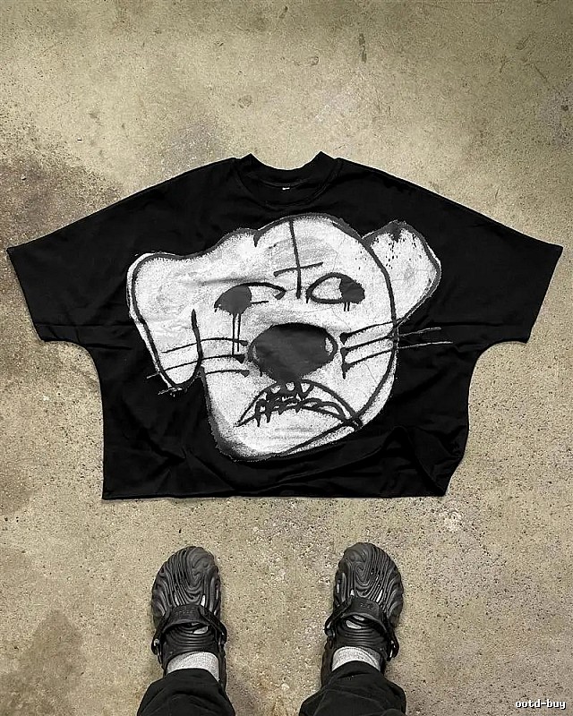 Billionaire Graffiti Style Black T-shirt