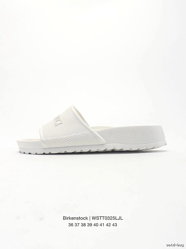 Birkenstock Minimalist Casual Style White Slide Sandals