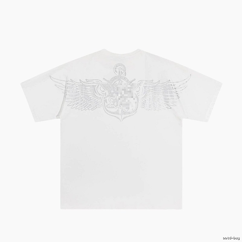 BOY Wing Print Street Style White T-Shirt