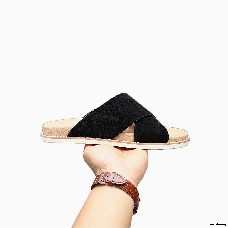 Brunello Cucinelli Casual-style Black Slide Sandals