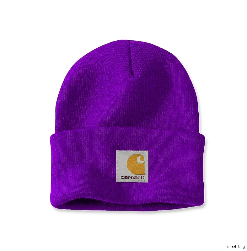 Carhartt basic purple beanie