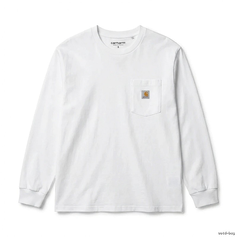 Carhartt minimalist style white long-sleeve