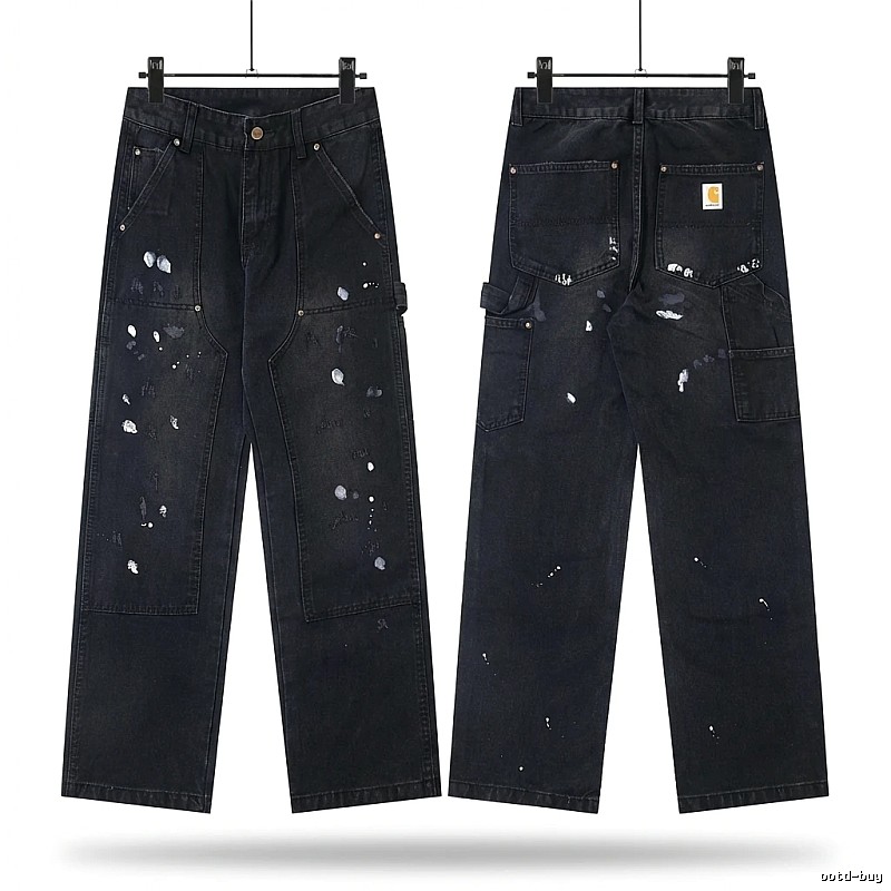 Carhartt workwear style black jeans