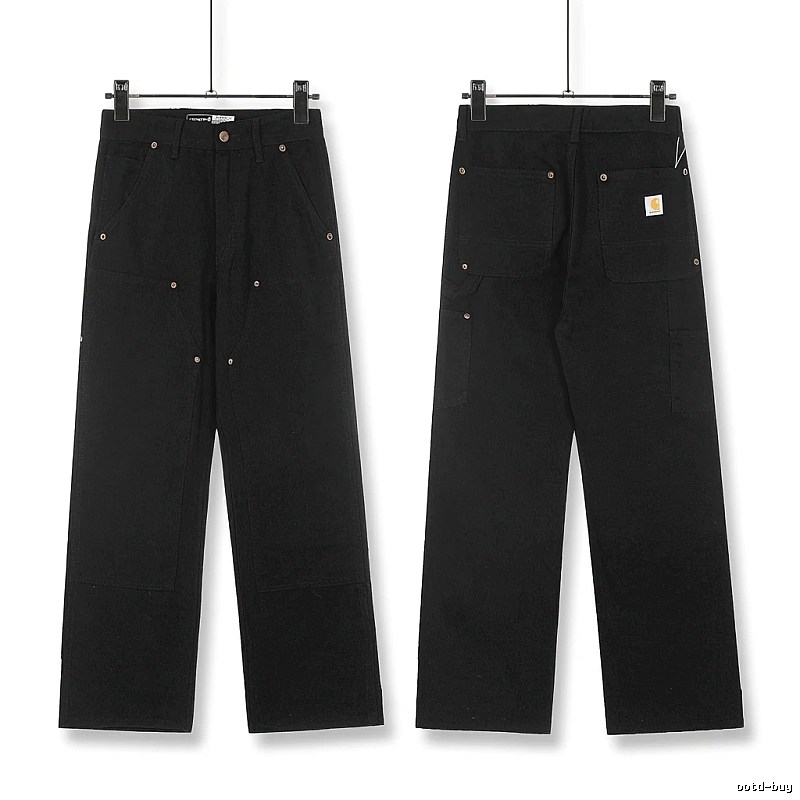 Carhartt workwear style black long trousers