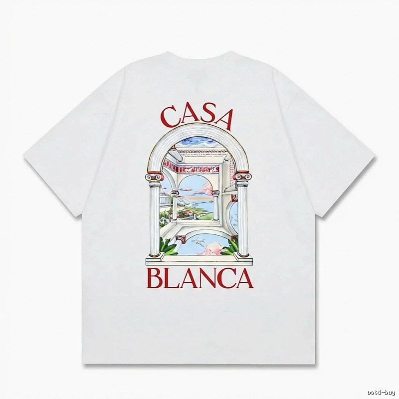 Casablanca retro style white T-shirt