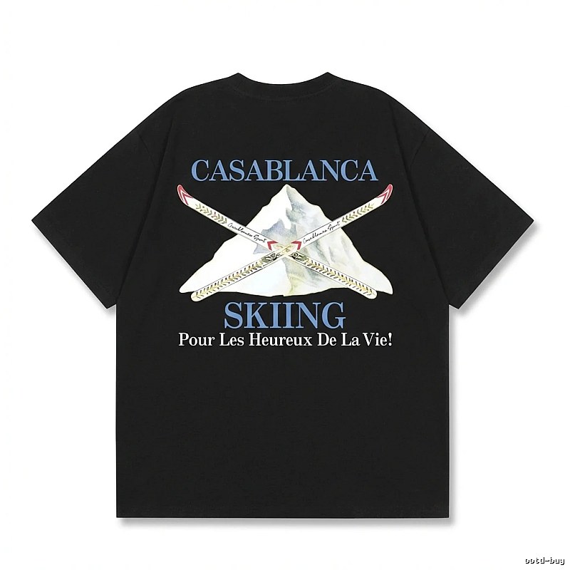 Casablanca Ski Style Black T-shirt