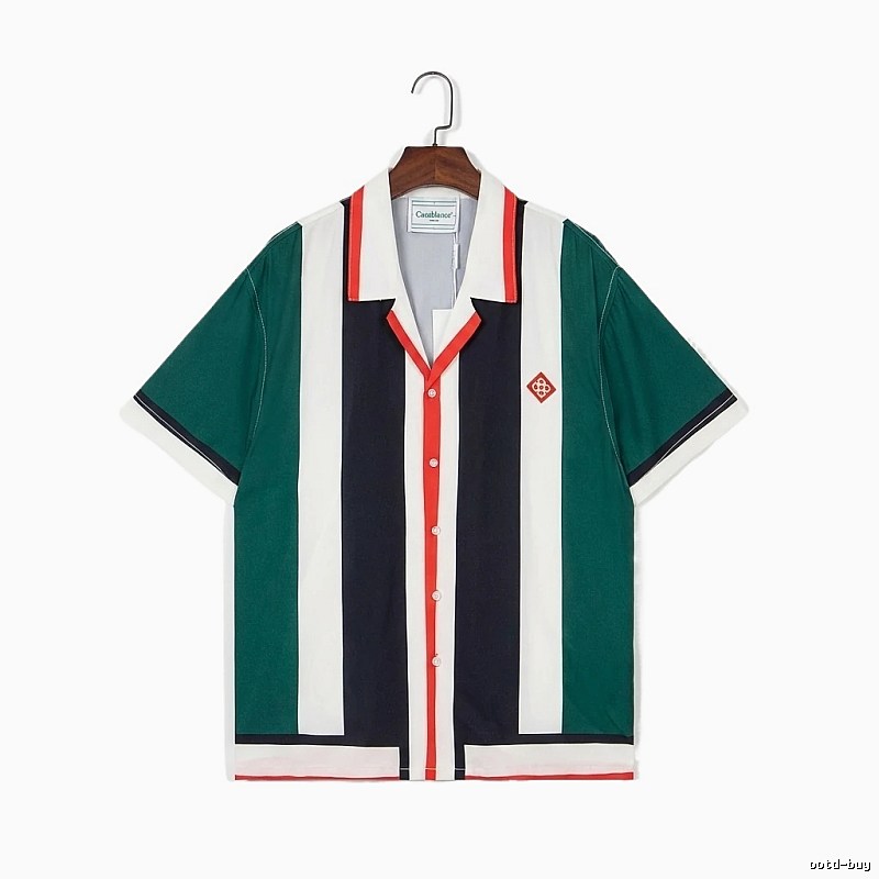 Casablanca striped retro-style shirt