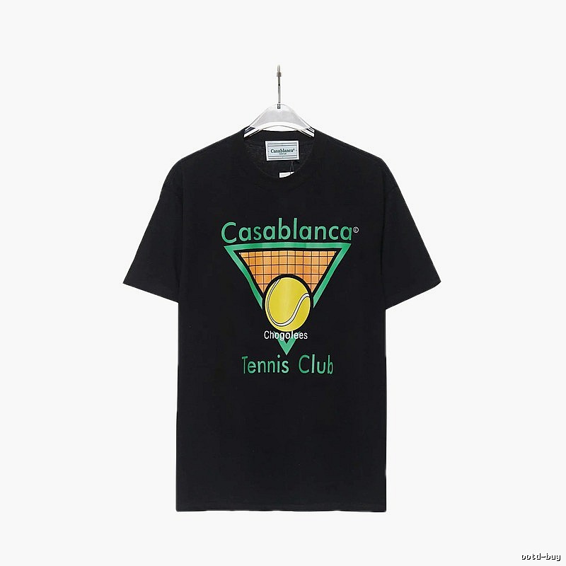 Casablanca Tennis Style Black T-shirt