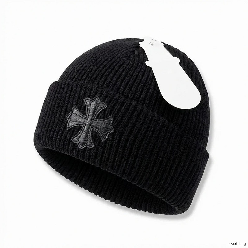 Chrome Hearts Black Trendy and Cool Knitted Hat