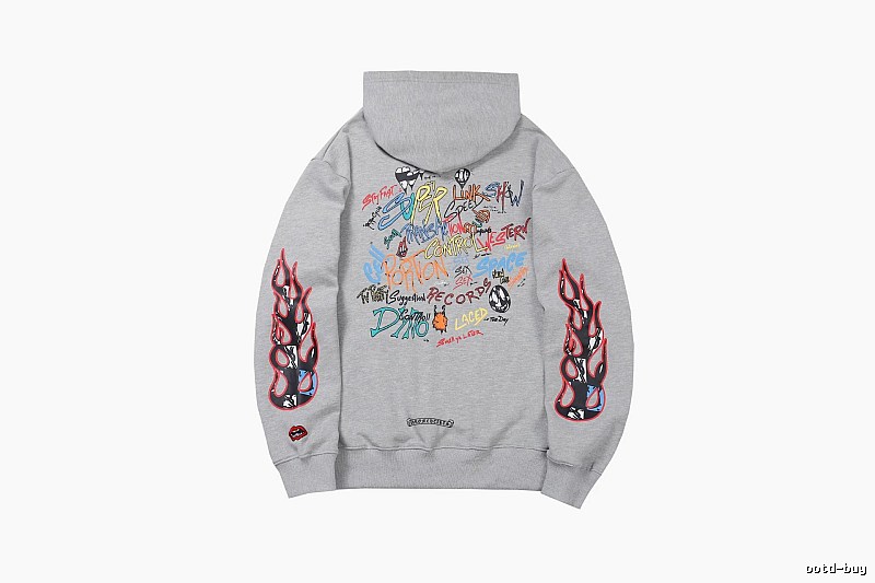 Chrome Hearts Compact Cross graphic hoodie Black Blue Cross for Smart Casual Looks