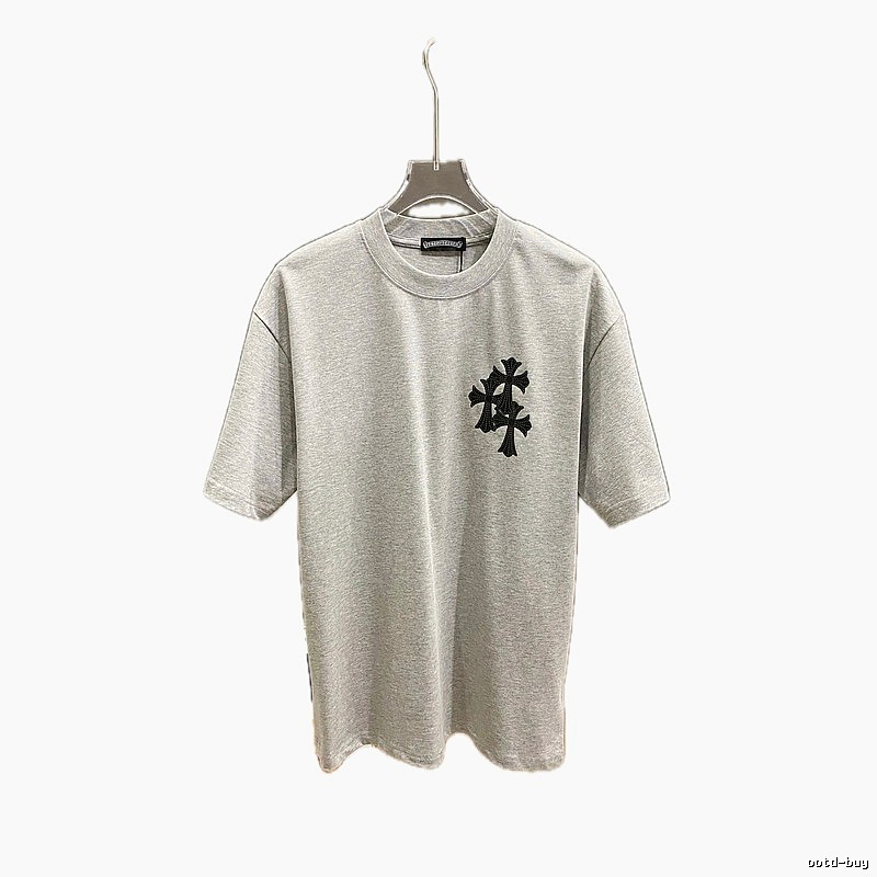 Chrome Hearts Cross Flower Grey T-shirt