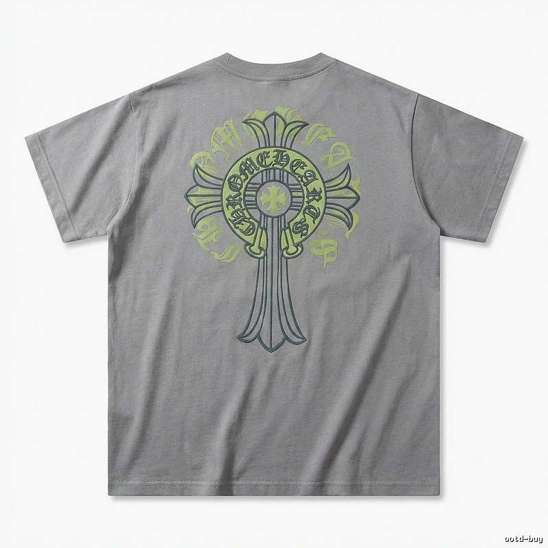 Chrome Hearts Cross trendy brand Grey T-shirt