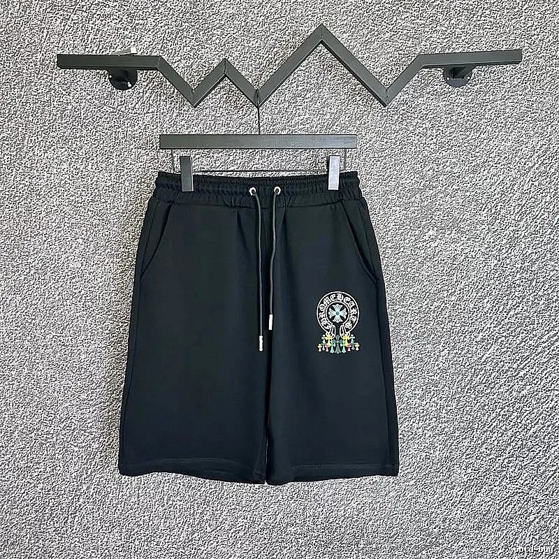 Chrome Hearts Embroidered Trendy Brand Black Shorts