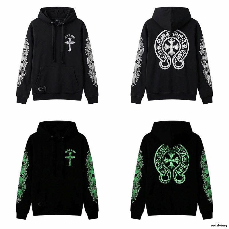 Chrome Hearts Glow-in-the-Dark Cross Streetwear Sweatshirt