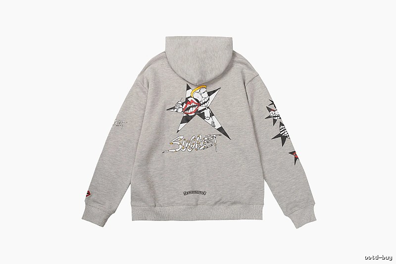 Chrome Hearts Patterned Cross graphic hoodie Black Blue Cross with Signature Styling