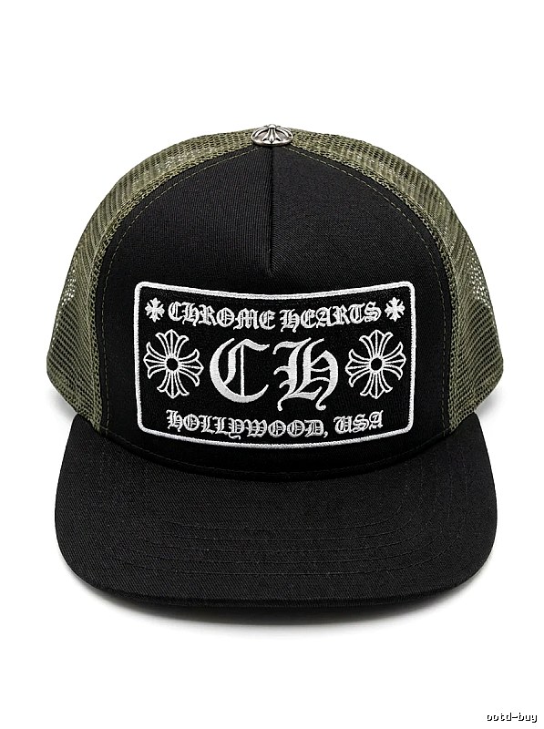 Chrome Hearts Retro Style Black Hat