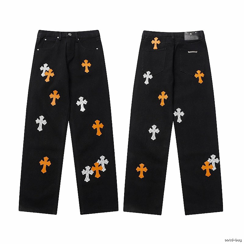 Chrome Hearts Sport Graphic jeans Light Denim Jeans for Collection Drops