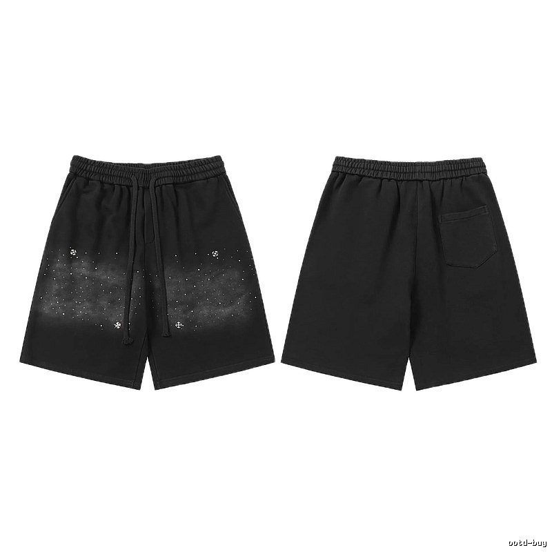 Chrome Hearts starry sky style black shorts