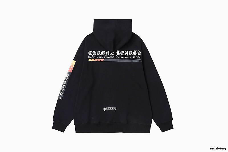 Chrome Hearts Summer Cross graphic hoodie Black Blue Cross with Clean Finish