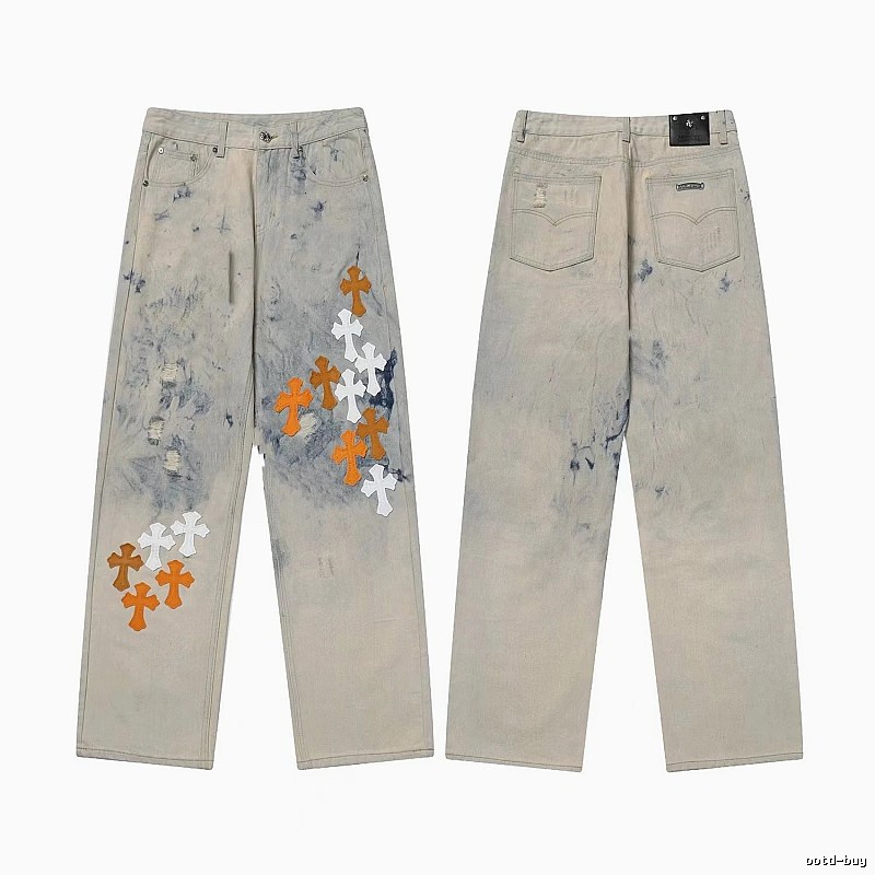 Chrome Hearts Weekend Graphic jeans Light Denim Jeans for Weekend Wear