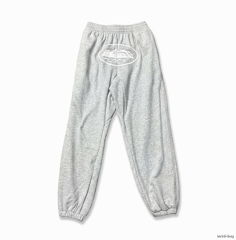Corteiz Casual Style Grey Sweatpants