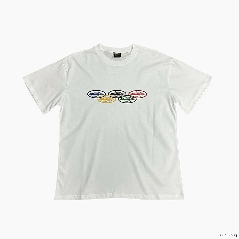 Corteiz Colorful Pattern Casual White T-shirt