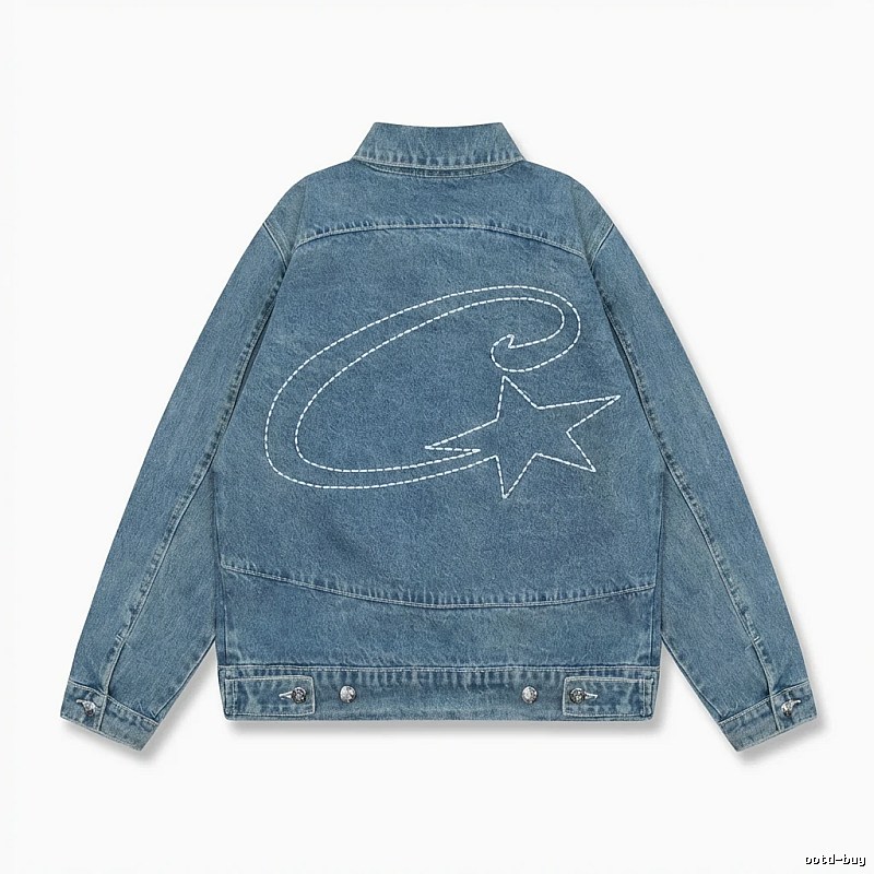 Corteiz Denim Trendy Style Coat