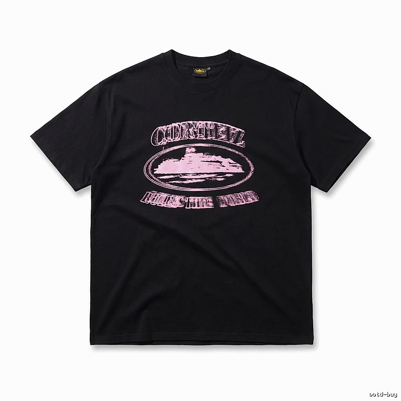 Corteiz Printed Trendy Black T-shirt