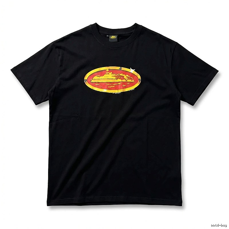 Corteiz Printed Trendy Black T-shirt