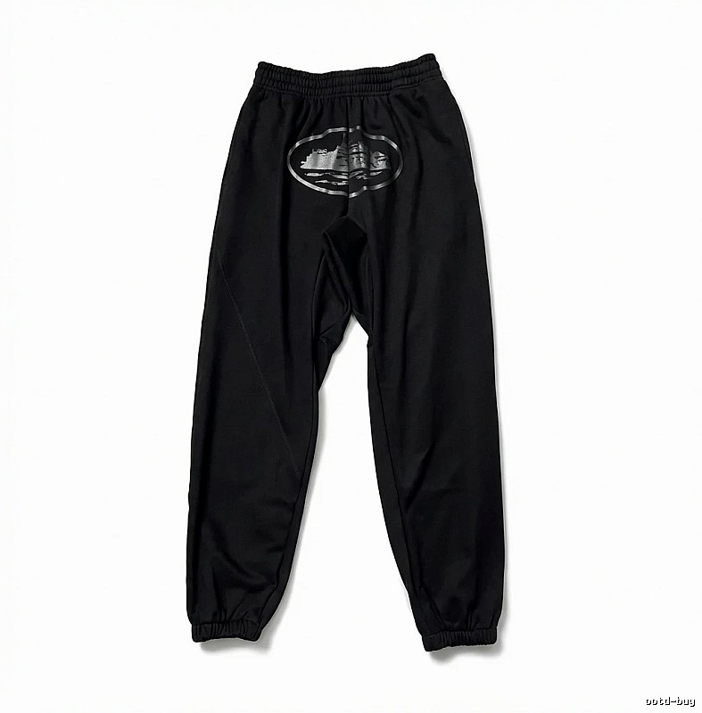 Corteiz printed trendy brand style black pants