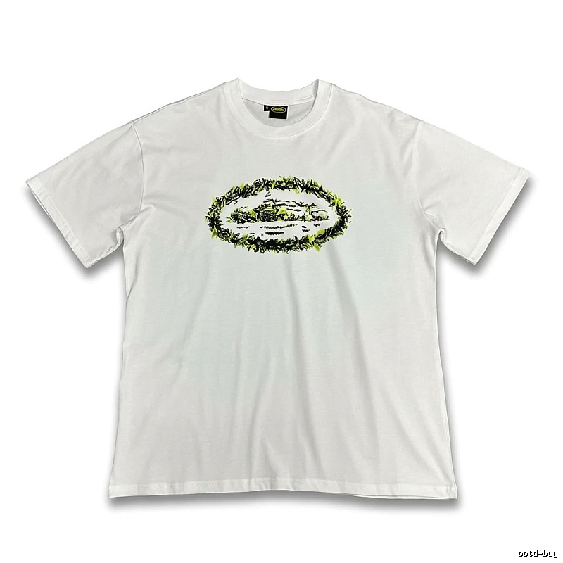 Corteiz Printed Trendy Brand White T-shirt