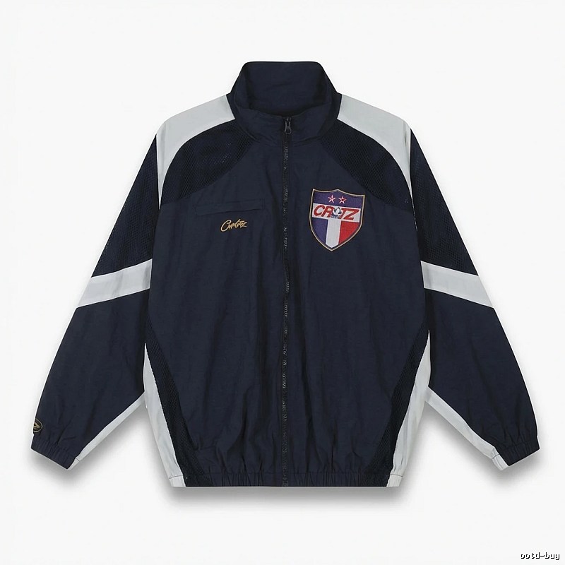 Corteiz sporty blue and white jacket