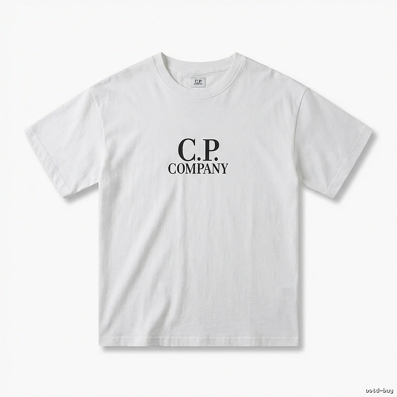 C.P. COMPANY Simple Style White T-shirt