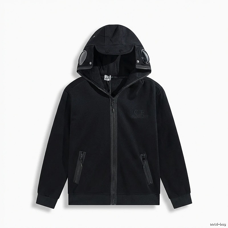 C.P. Functional Style Black Hoodie