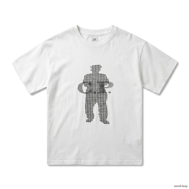 C.P. Grid Wind White T-shirt