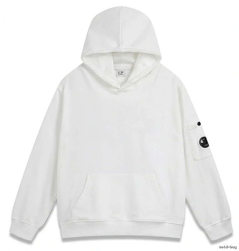 C.P. minimalist style white hoodie