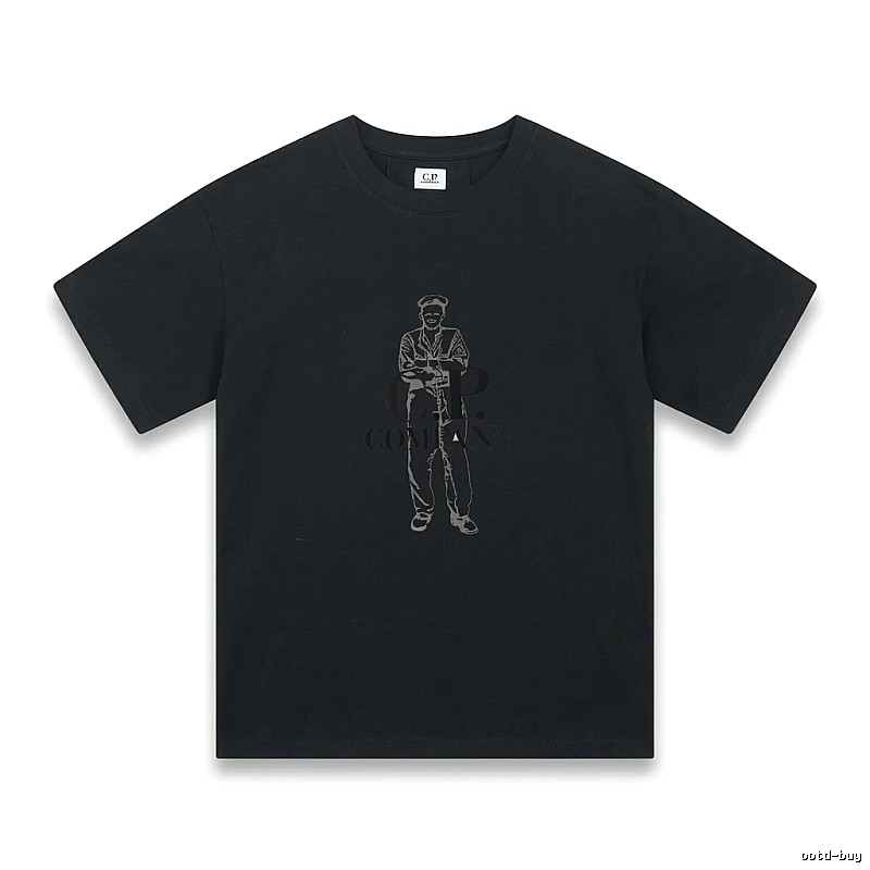 C.P. retro style black T-shirt