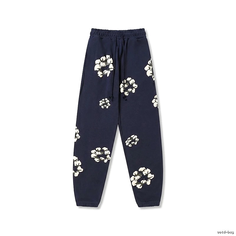 DENIM TEARS Floral Deep Blue Sweatpants