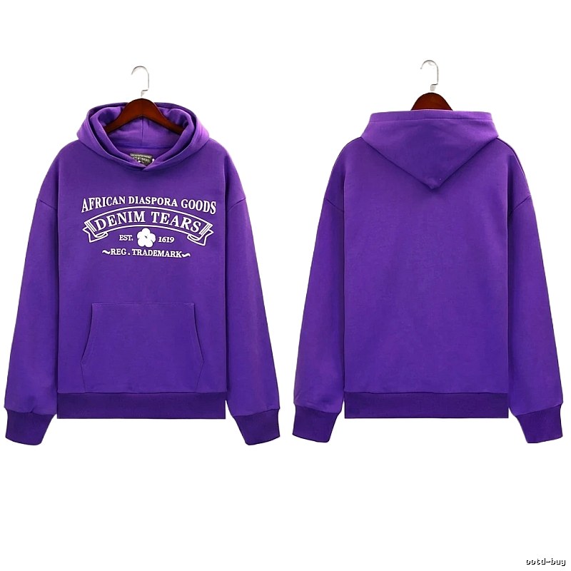 DENIM TEARS retro purple sweatshirt