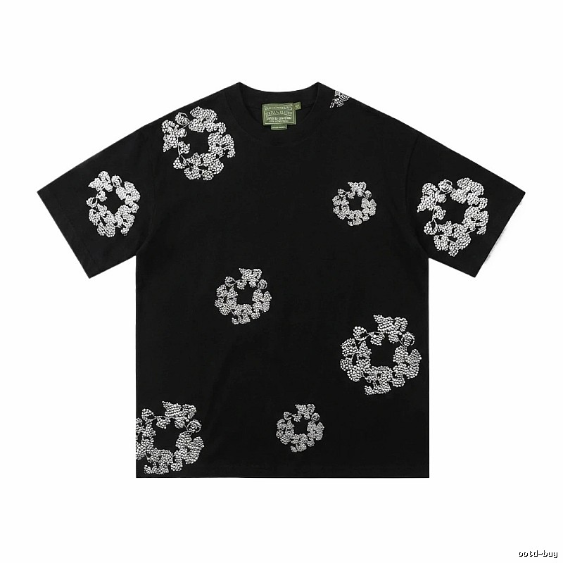 DENIM TEARS Trendy Black T-shirt