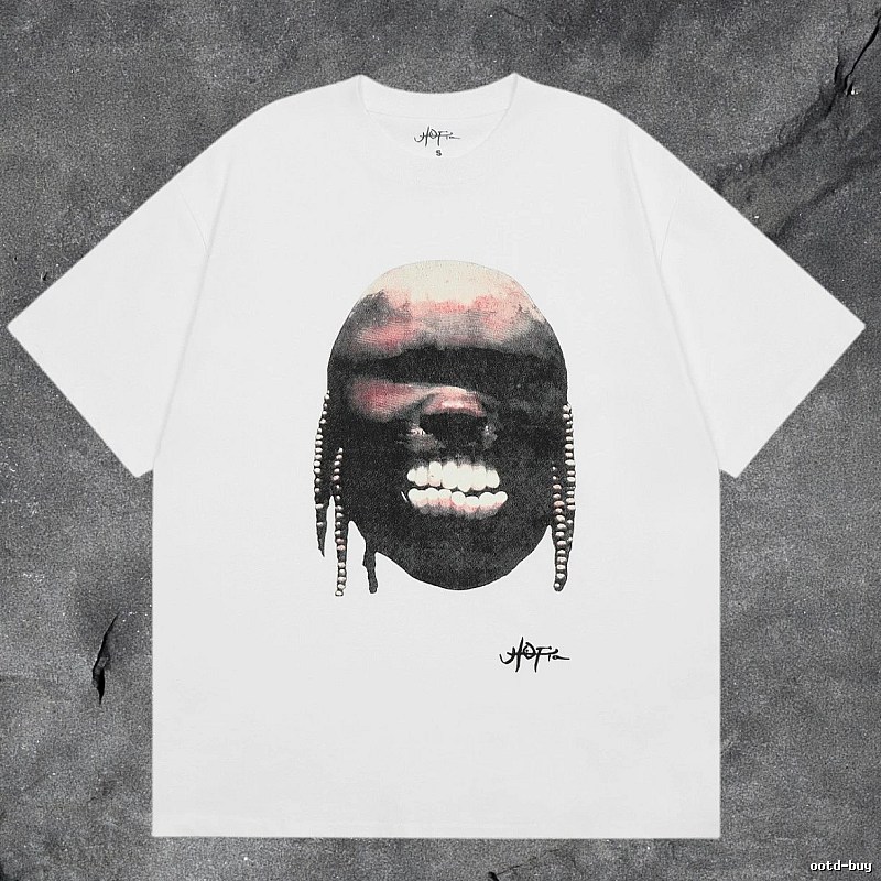 Denim Tears White Graphic T-Shirt Clean Colorway