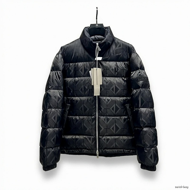 Dior diamond - checkered black down jacket