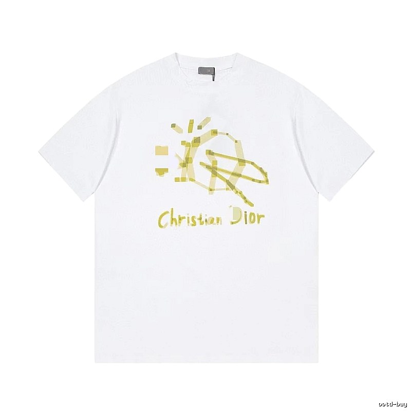 Dior Graffiti Street Style White T-Shirt