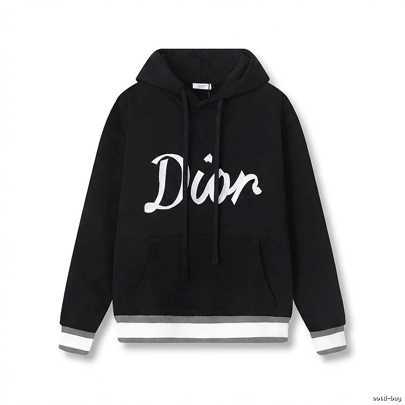 Dior letter-style black sweatshirt