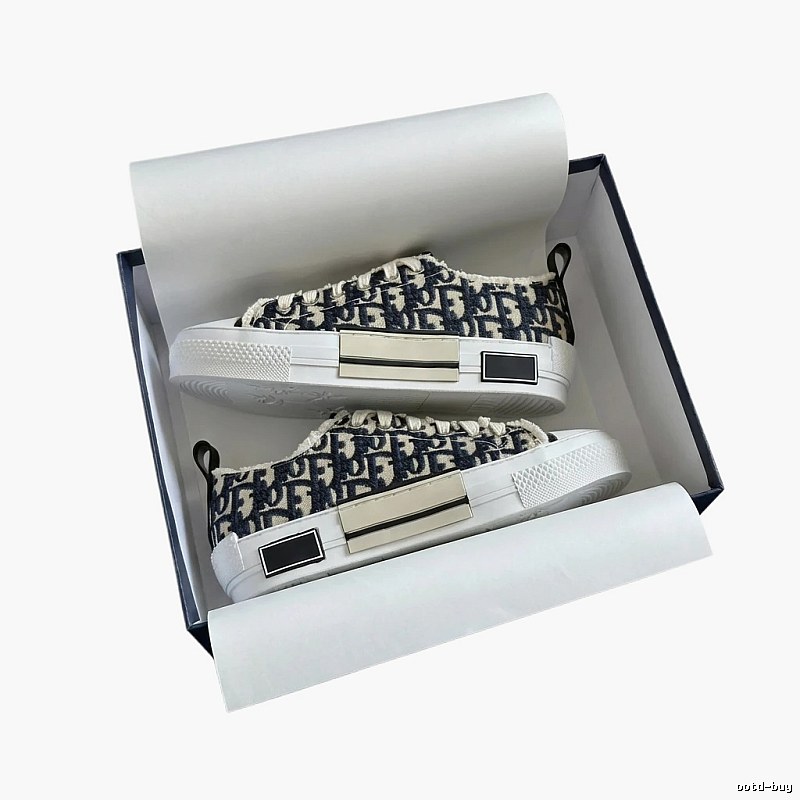 Dior monogram black and white sneakers