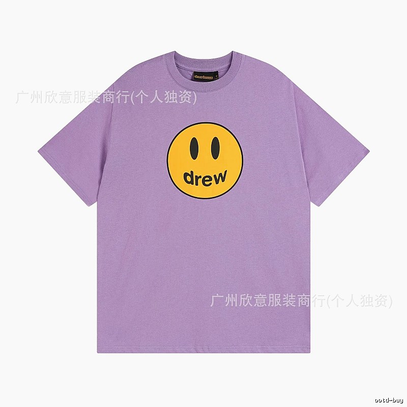 DREW Smile Street Style Purple Short Sleeve T-shirt